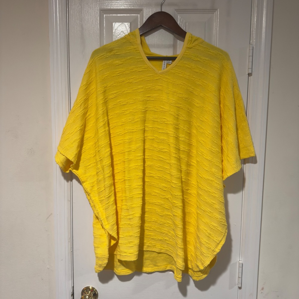 NWT Janie and Jack Yellow Textured‎ Poncho Top Size 14 Girls